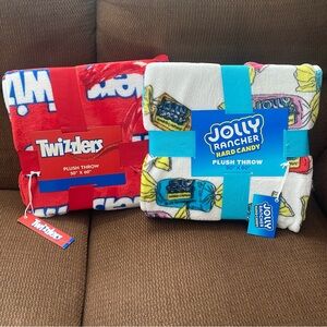 Jolly Rancher and Twizzlers Plush Throws